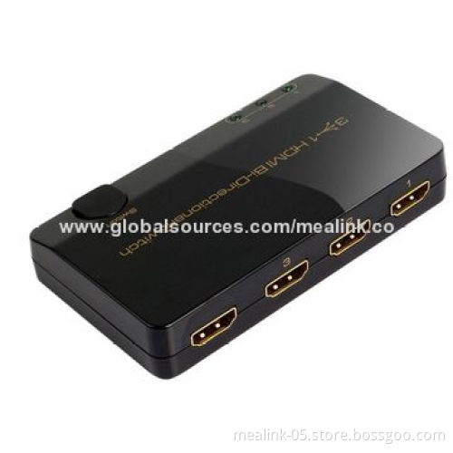 3 x 1 HDMI Bidirectional Switch, Supports 3D, 4K, Plug-and-play Function